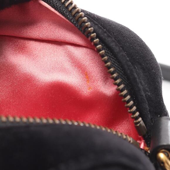 GUCCI Black Leather GG Marmont Shoulder Bag - Picture 5 of 9